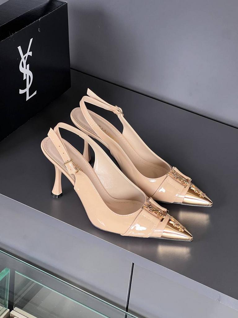 Туфлі YSL бежеві 95436