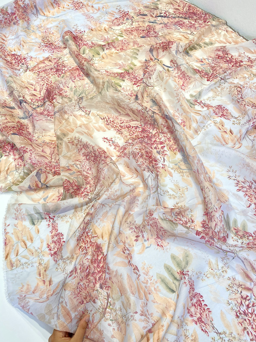 Лен с шелком