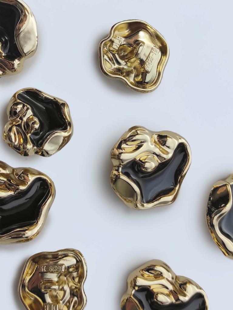 Пуговица 25/20 мм, металл/пластик, арт.301-3/4