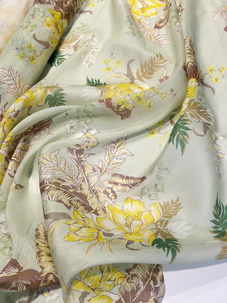 Лен с шёлком