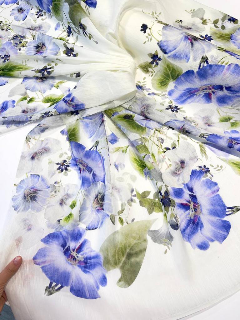 Лен с шёлком