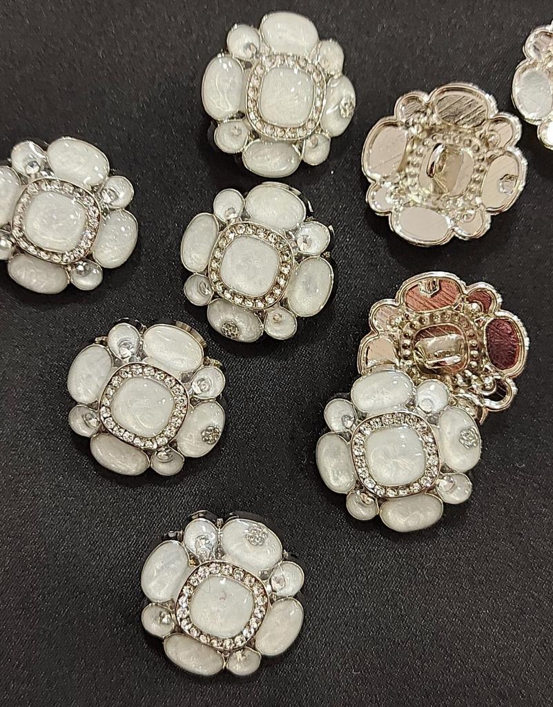 Пуговица 20 мм, металл/пластик, арт.323