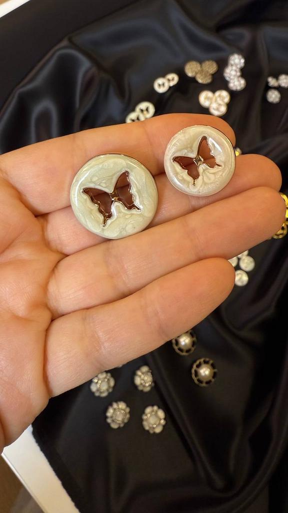 Пуговица 23/18 мм, металл/пластик, арт.330