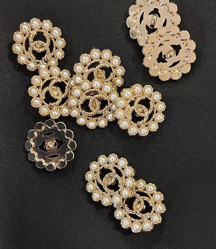 Пуговица 20 мм, металл/пластик, арт.318