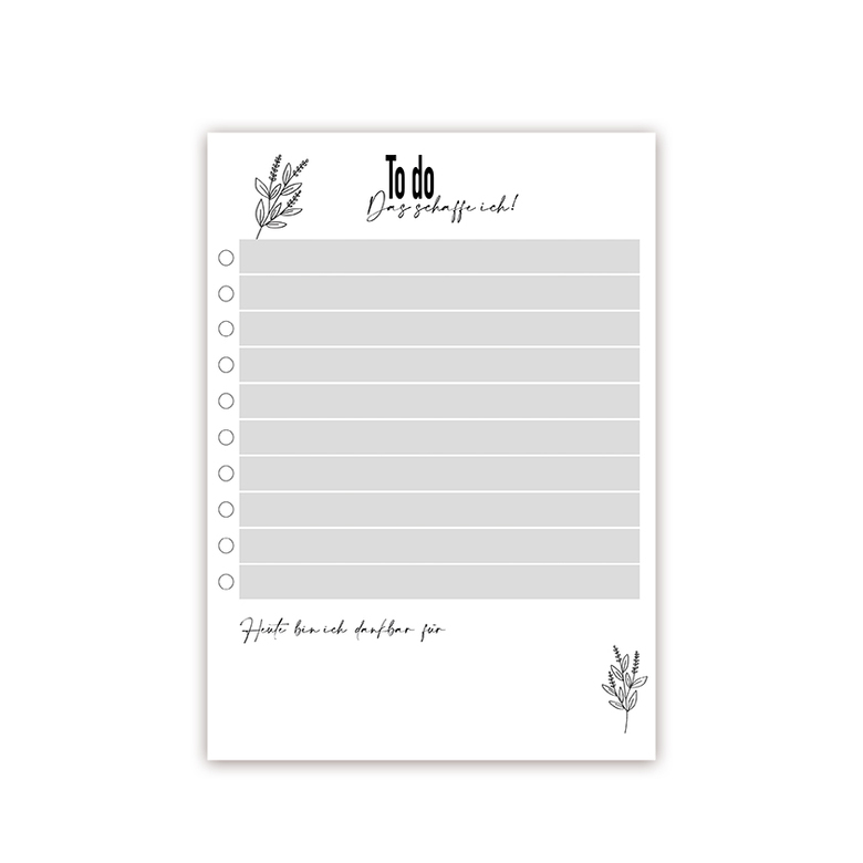 ToDo-Liste, digitale Vorlage zum Ausdrucken