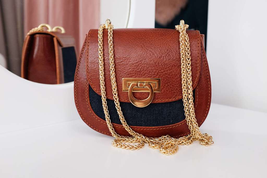 Saddle bag mini Denim