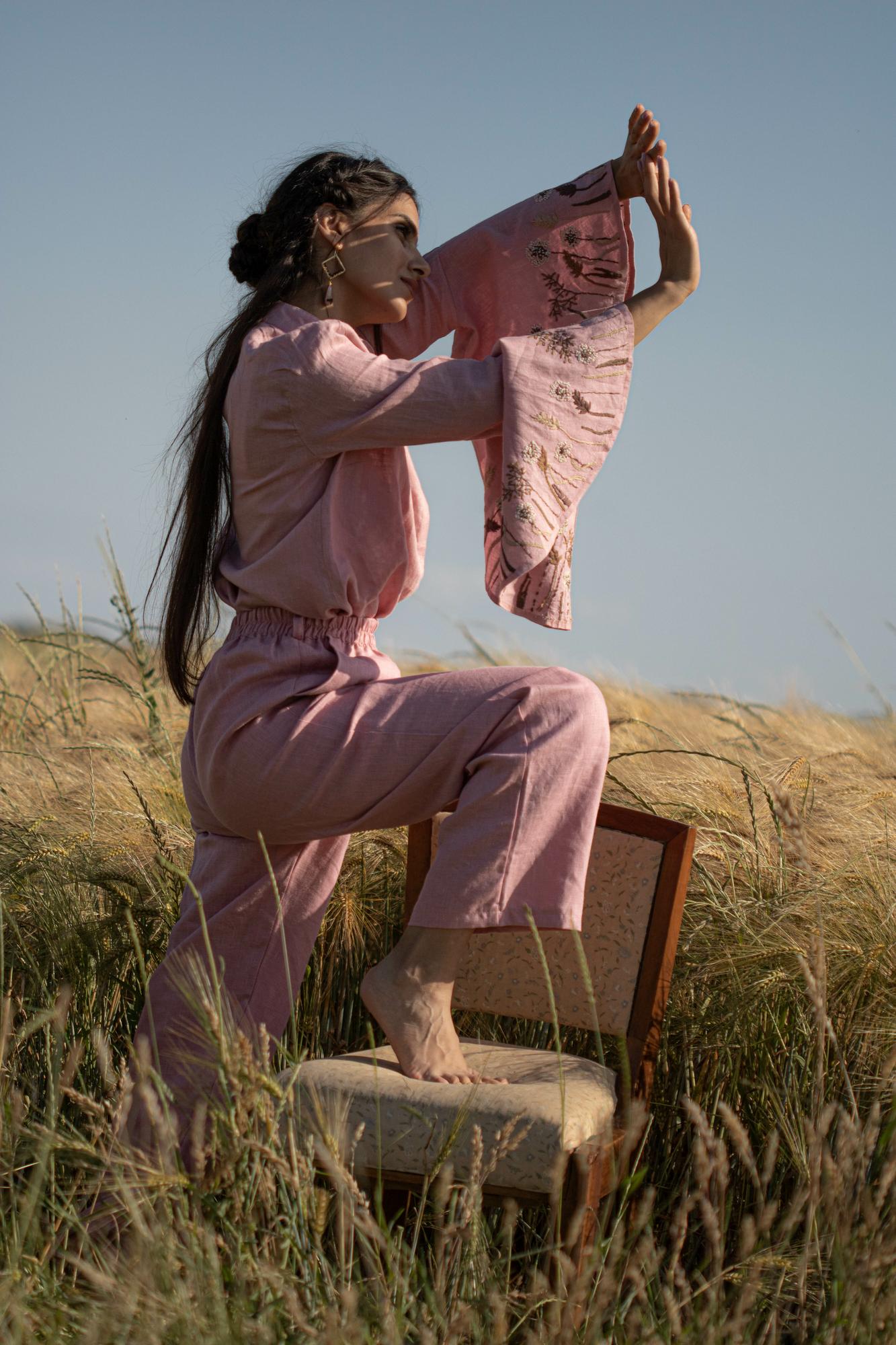 PANTALON EN LIN AZALEE
