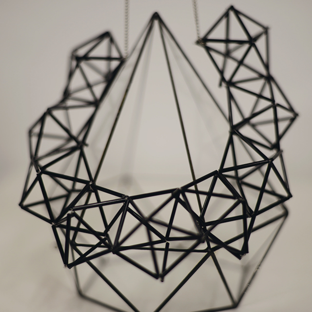 Колье геометрическое полное 3D