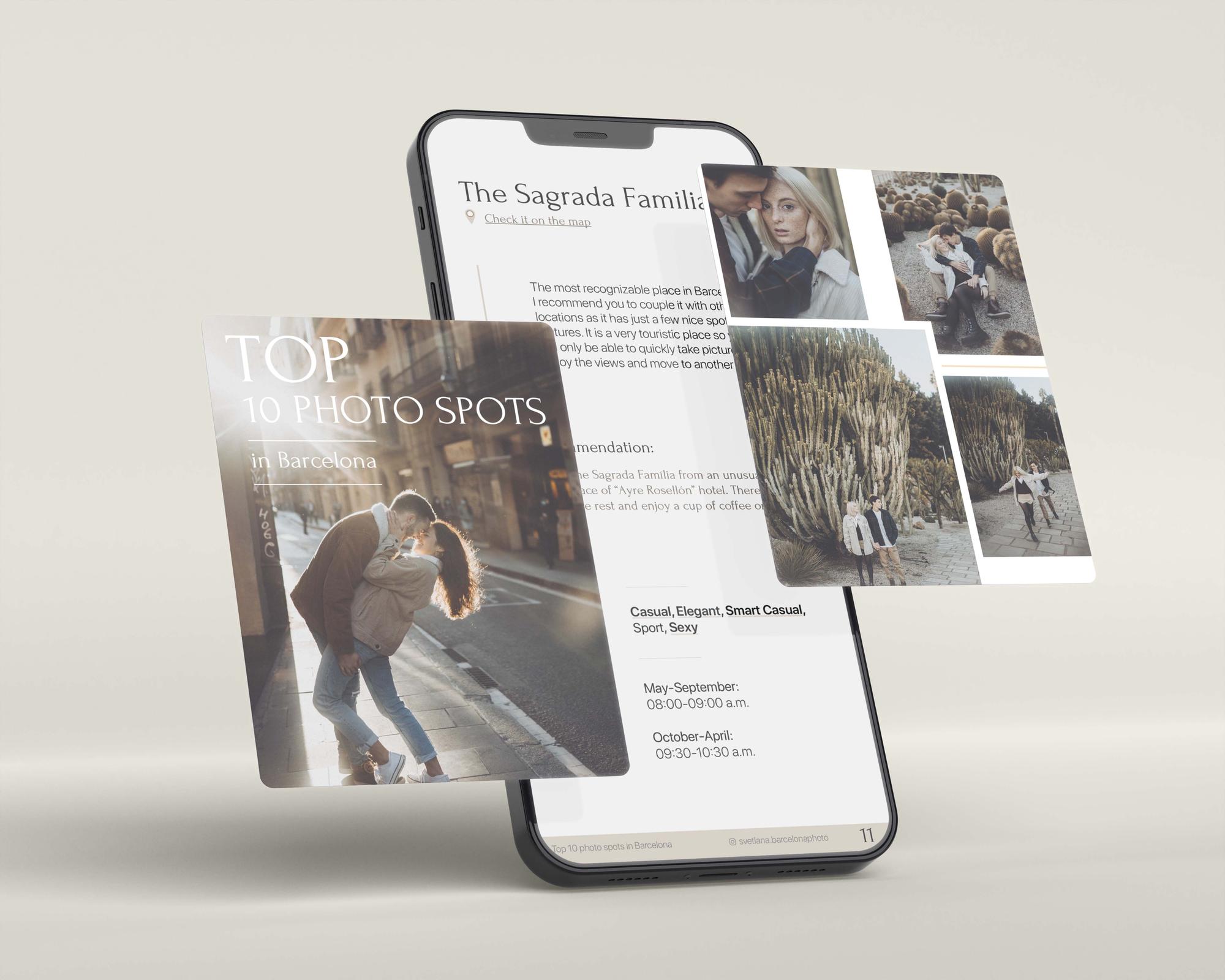 Guide "Top 10 best photo spots in Barcelona"