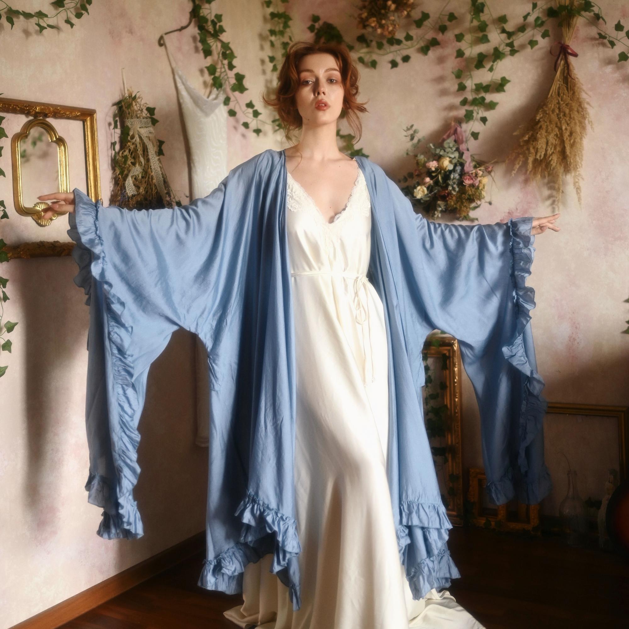Fae Veil Robe in tencel