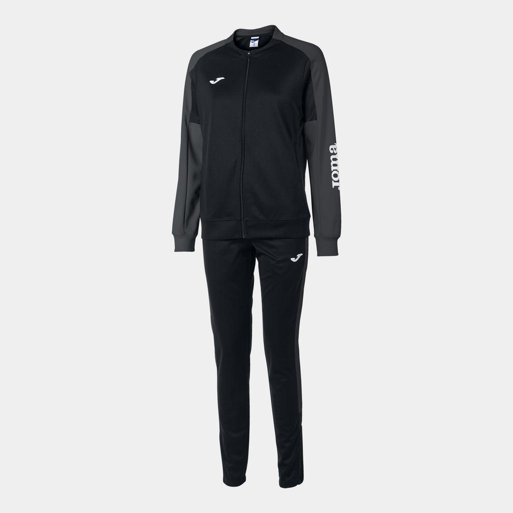 Женский спортивный костюм JOMA - ECO CHAMPIONSHIP TRACKSUIT BLACK ANTHRACITE