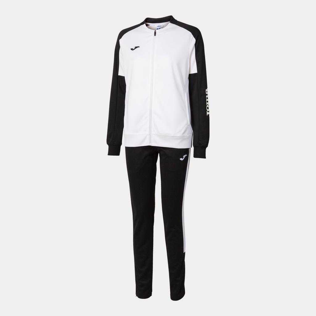Женский спортивный костюм JOMA - ECO CHAMPIONSHIP TRACKSUIT WHITE BLACK