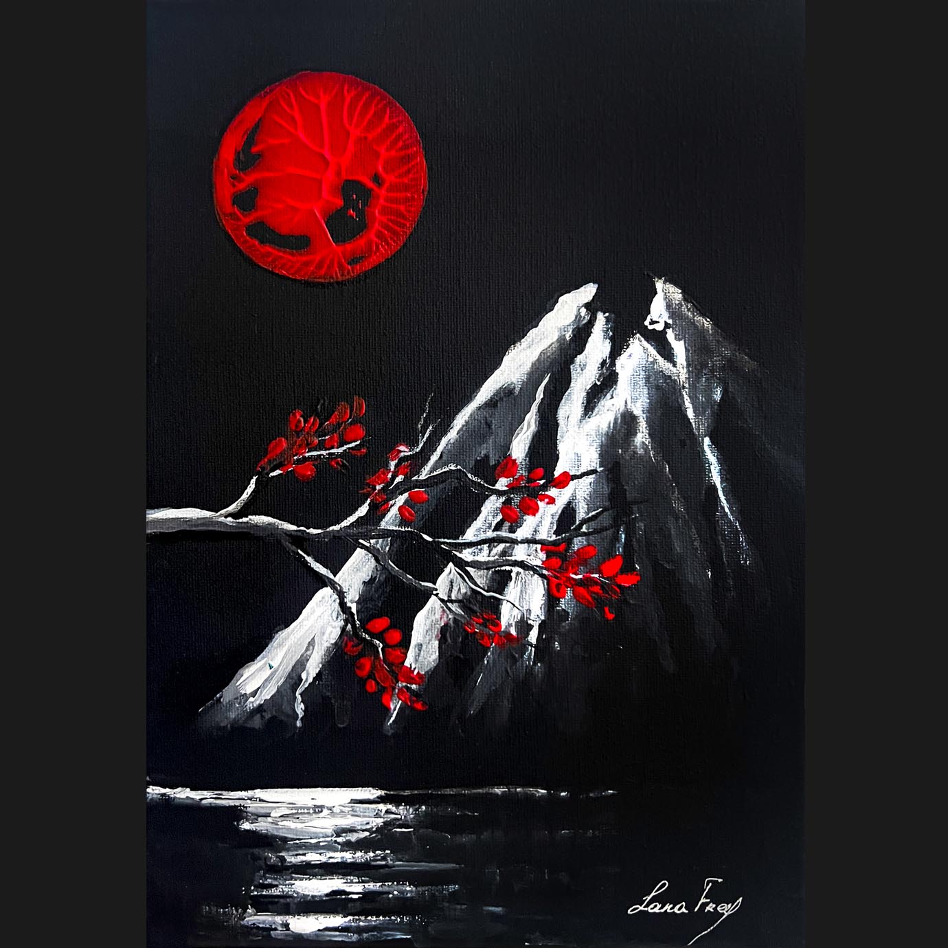 Broken line in silence