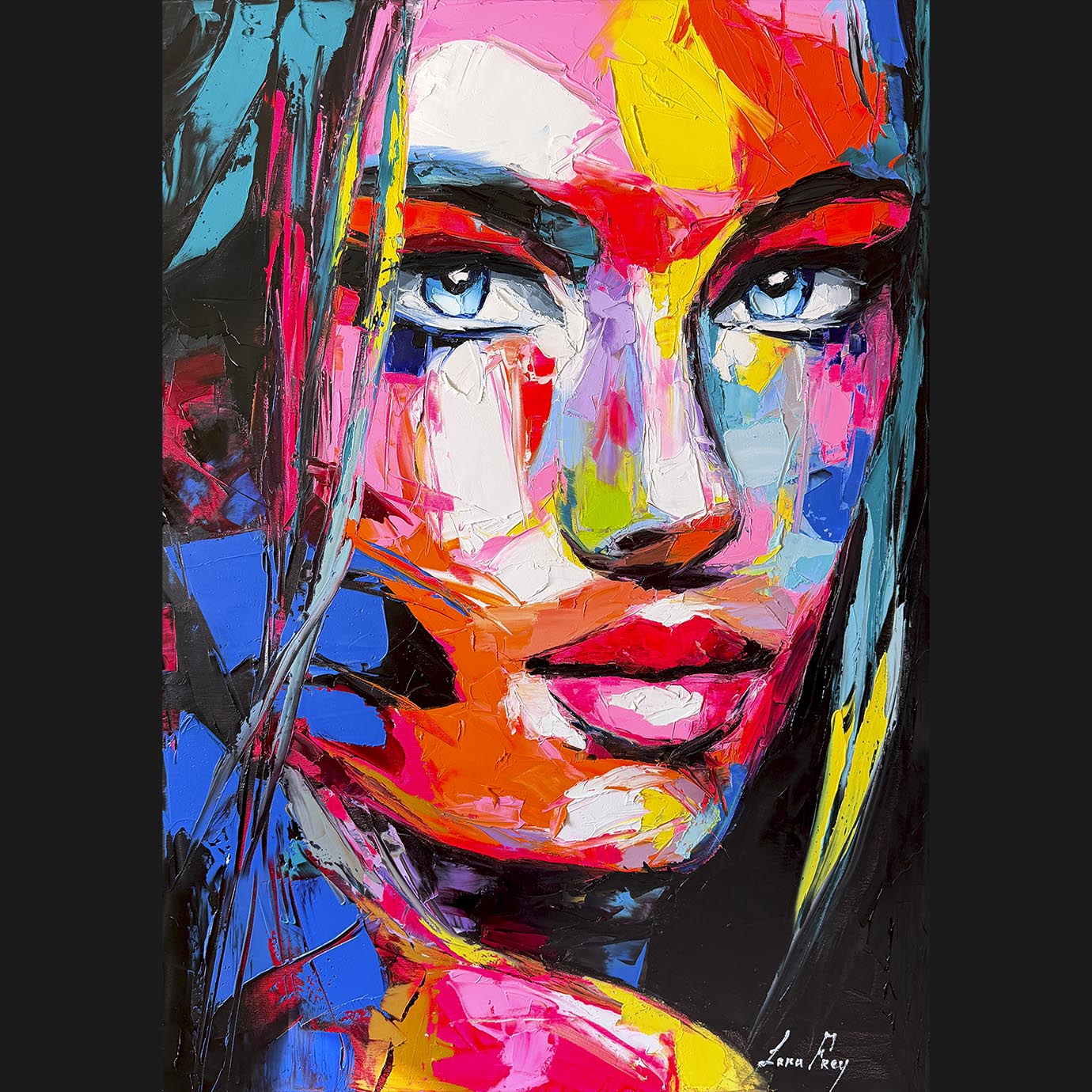 The woman behind the colors